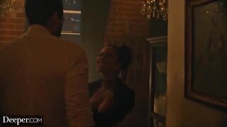 A man fucked a black burlesque dancer Kira at an afterparty, inspired by DEEPER