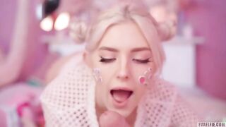 All cute girls like to have hot cum on their faces