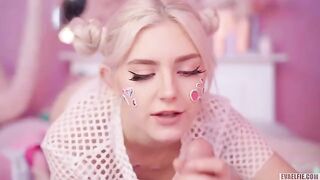 All cute girls like to have hot cum on their faces