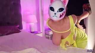 Busty anime girl gets destroyed in hardcore action