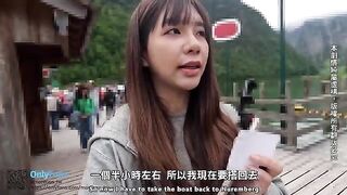 Sex vlog from Germany with a stunning female reporter