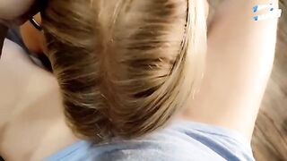 The guy was seduced by a hot stepsister at dinner and received a creampie