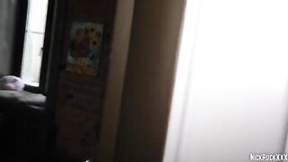 A girl with big tits is having sex with her neighbor in POV style