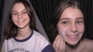 Submissive 18 yo gets used as a cum dump by horny dude