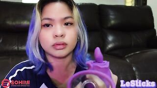 Sohimi Rose Vibrator makes Naughty Pinay Tina Slick wet