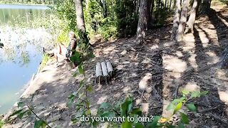 Spying for a girl who rubs herself, asking for cock