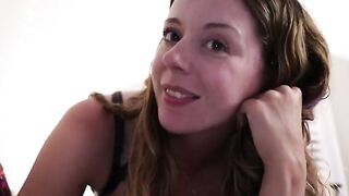 A girl reads erotica while getting fucked by a huge dick, showcasing Nadia Foxx’s wild side