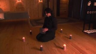 The priest exorcised the devil from a hot MILF, it was scary and sexy