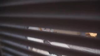 I caught my stepsister with her hands on her juicy pussy, what a pervert!