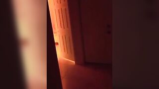 Exhibitionist Redhead gets fucked by neighborhood Voyeur