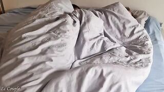 A husband brought his wife to a powerful orgasm with early morning sex
