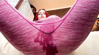 Fit girl Lina Moore squirts and fucks her ass