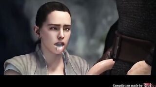 Star Wars Compilation 2021 with Rey and intense action in HD quality