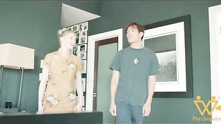 Asian guy fucked blonde teen Melody Marks in a steamy scene