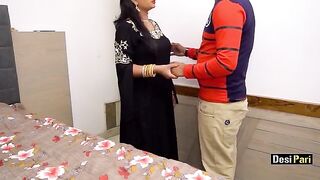 Desi Pari seduced by stepbrother to fuck in rough Hindi sex