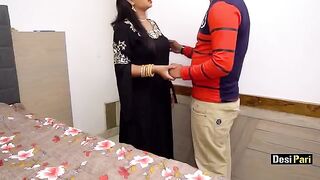 Desi Pari seduced by stepbrother to fuck in rough Hindi sex