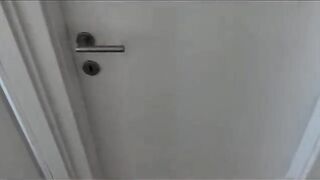 The neighbor wanted intimacy, so the condom ended up in her