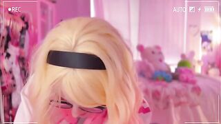 SpiderGwen uses my cock in a steamy homemade session with intense bondage
