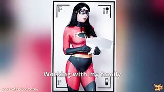 The Incredibles 2: Violet Parr fucks on casting with an oil scene