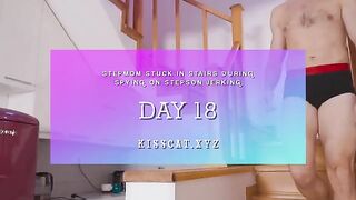 A step mom got creampied after being jerked off by her step son