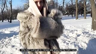 Walked the dog and fucked a hot slut in doggy style
