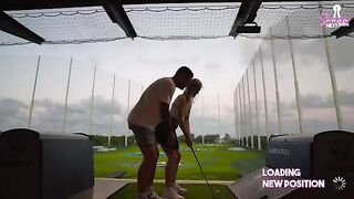 A night date turns into a hard sex session after golf