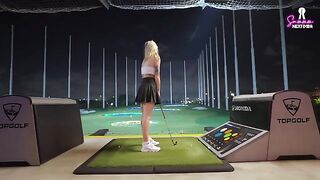 A night date turns into a hard sex session after golf