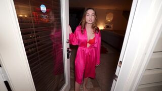 The neighbor’s cute wife was at home alone on Valentine’s Day