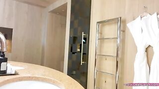 Leah Meow gets banged by Johnny Sins in a hotel room
