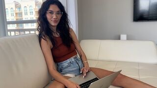 Horny step siblings tried out nude walking together