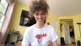 A stepmom gets fired from her job and then fucks her stepson