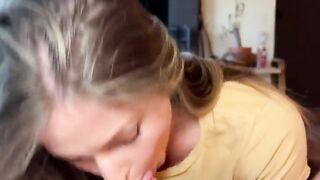 Guy filming his sex with a hot brunette, wait!