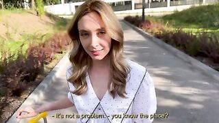 A cute girl was lost, so I helped her and then we had sex