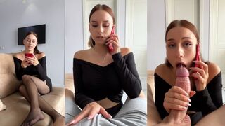 My boyfriend sent me to cheat, I told on the phone