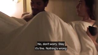 The girl was surprised to see her naked stepuncle walking around the house