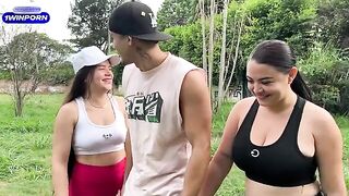 Stranger paid girls to fuck in the park for money