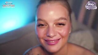Gamer girl Owl Crystal gets her pussy fucked instead of a gamepad
