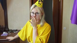 A beautiful woman has sex with her stepbrother on her special day