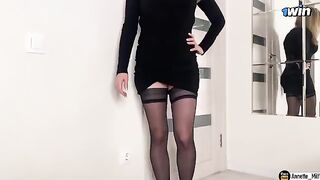 My stepmom checked my dick, it was a steamy encounter