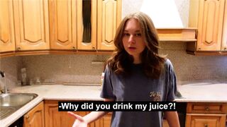 An angry roommate turned into a cute girl after sex