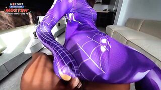 Mary J uses the powers of Spiderman Miles Morales to achieve her desires