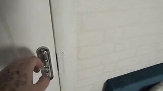 Two cute redheads fucked by a grandfather in a steamy double blowjob scene