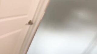 The goth girl gets spied on while undressing by her stepbrother