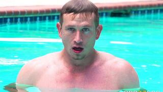 I wanted to get tan and had sex by the pool
