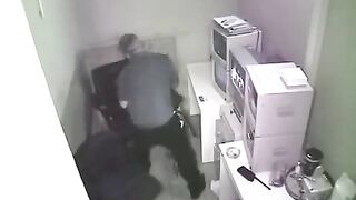 The employee was fired for having sex at work with a hidden camera