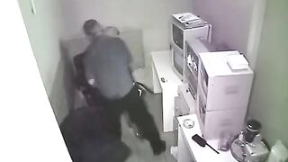 The employee was fired for having sex at work with a hidden camera