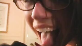 The fool enjoyed glasses and the opportunity to perform oral