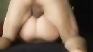 The wife asked her husband's friend to fuck her wet pussy