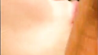 A hot man has sex with his girlfriend near the pool and cums on her face
