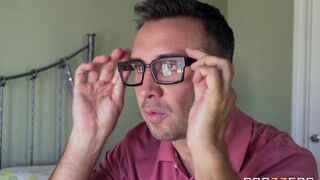 The guy tore red underwear from a girl and fucked her